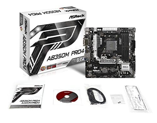 ASRock B350 AB350M Pro4 AM4 DDR4 Micro ATX image