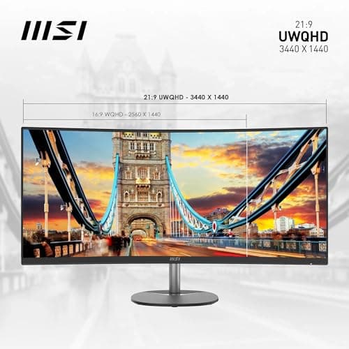 MSI PRO MP341CQ 34" UWQHD Monitor image
