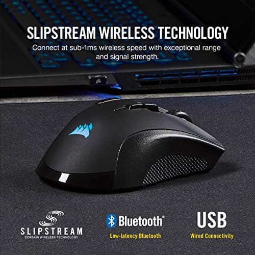 Corsair IRONCLAW RGB WIRELESS Wireless Gaming Mouse - Black image
