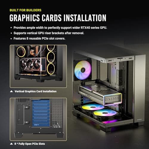 Antec C8 ATX Full Tower Black Tempered Glass ARGB image