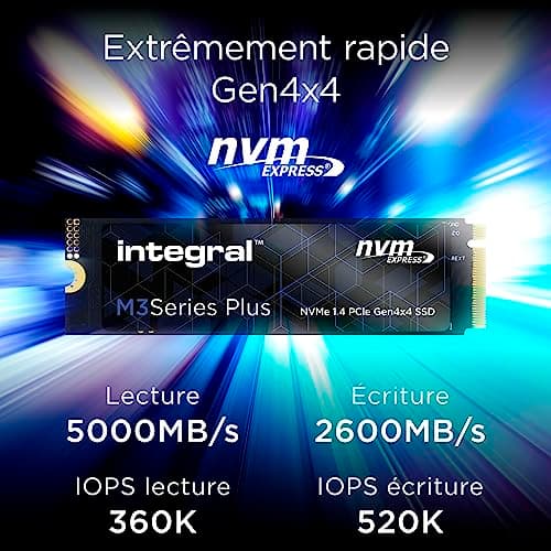 Integral M3 Series Plus 500GB SSD M.2-2280 PCIe 4.0 x4 NVMe image