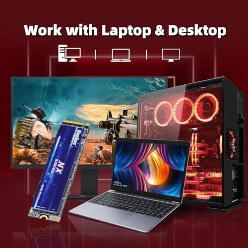 KingSpec NX-2280 1TB SSD M.2-2280 PCIe 3.0 NVMe image