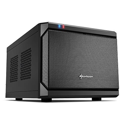 SHARKOON QB ONE Mini-ITX Desktop Black with Mesh Side Panel and USB 3.2 Gen 1 Type-A, USB 2.0 Type-A Front Panel image
