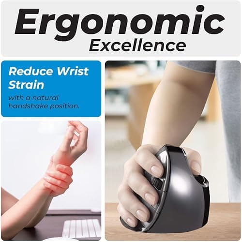 Evoluent VMDMW VerticalMouse D Medium Wireless Laser Mouse image