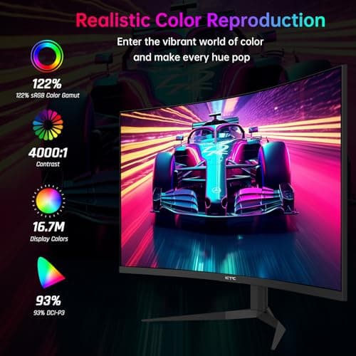 KTC H32S25E 32" 1440p 240Hz VA Curved Monitor image