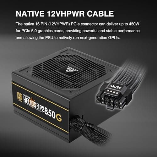 GAMDIAS HELIOS P2-850G 850W Non-Modular 80+ Gold Certified ATX image