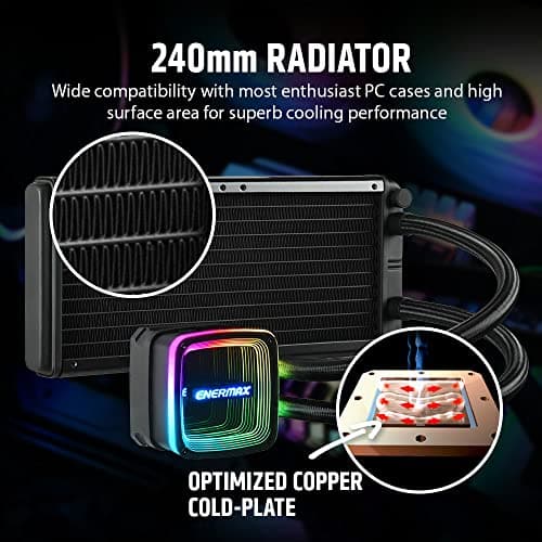 Enermax AQUAFUSION ADV Water 240mm 79.8 CFM Black image