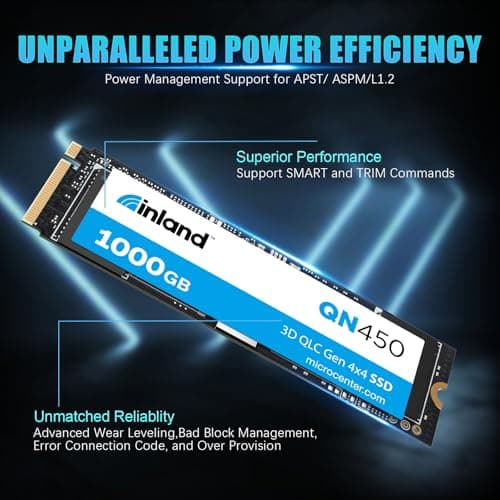 Inland QN450 1TB M.2-2280 SSD PCIe 4.0 X4 NVMe image