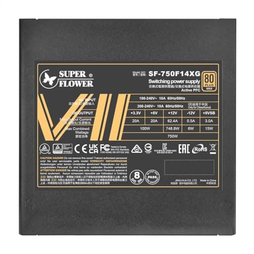 Super Flower LEADEX VII XG Black 1000W Fully Modular 80+ Gold Certified image