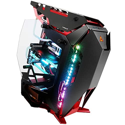 Antec TORQUE ATX Mid Tower Black / Red Tempered Glass Side Panel, USB 3.2 Gen 2 Type-C USB 3.2 Gen 1 Type-A image