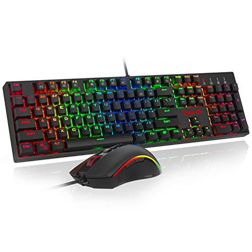 Redragon K582-BA RGB Wired Standard Keyboard With Optical Mouse image