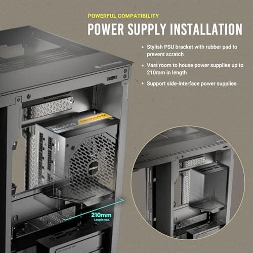 Antec C8 Curve Wood ATX Mid Tower Case image