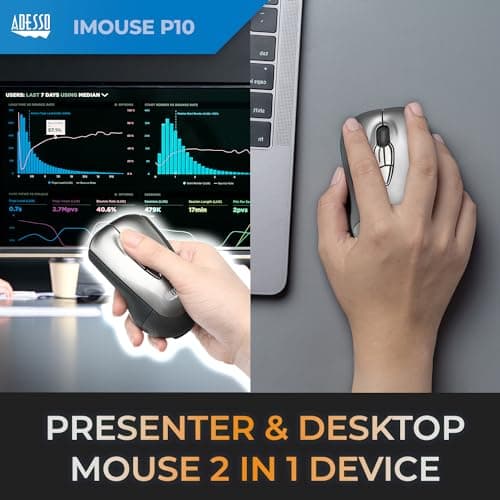 Adesso iMouse P10 Wireless/Wired Laser Mouse image