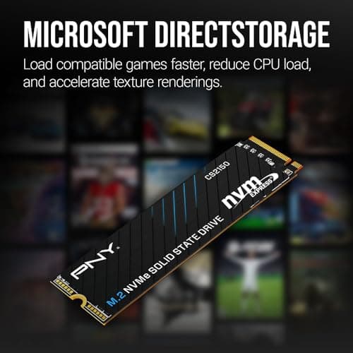 PNY CS2150 1TB M.2-2280 SSD PCIe 5.0 x4 NVMe image