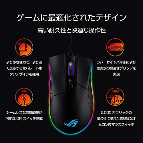 Asus ROG Gladius II Optical Wired Gaming Mouse image