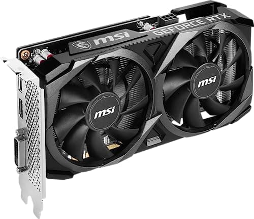 MSI GeForce RTX 3050 VENTUS 2X XS OC 8GB GDDR6 Black Gray image