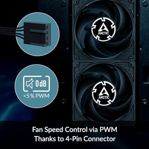 ARCTIC P8 Max 80mm Black PWM 40 CFM image