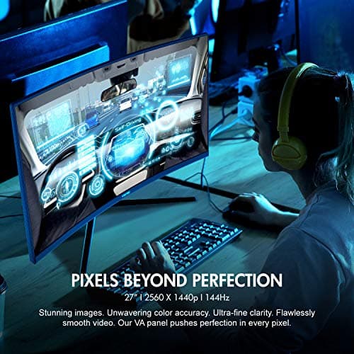 VIOTEK GNV27DB 27" 1440p 144Hz VA Curved Monitor image
