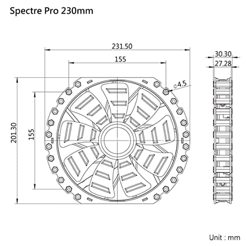 BitFenix Spectre Pro Solid White 230mm Case Fan image