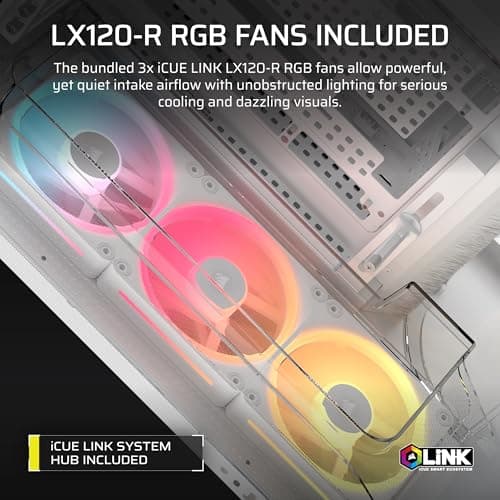 Corsair AIR 5400 LX-R RGB iCUE LINK White image