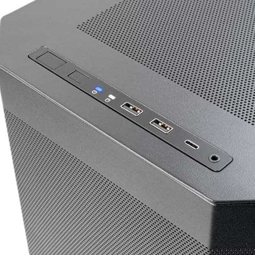 Silverstone SETA H2 ATX Full Tower Black with Mesh Side Panel and USB 3.2 Gen 2 Type-C, USB 2.0 Type-A image