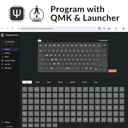 Keychron Q1 QMK V2 Knob Wired Mini Mechanical Keyboard image