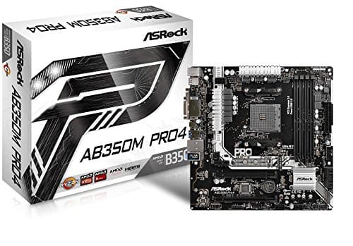 ASRock B350 AB350M Pro4 AM4 DDR4 Micro ATX image