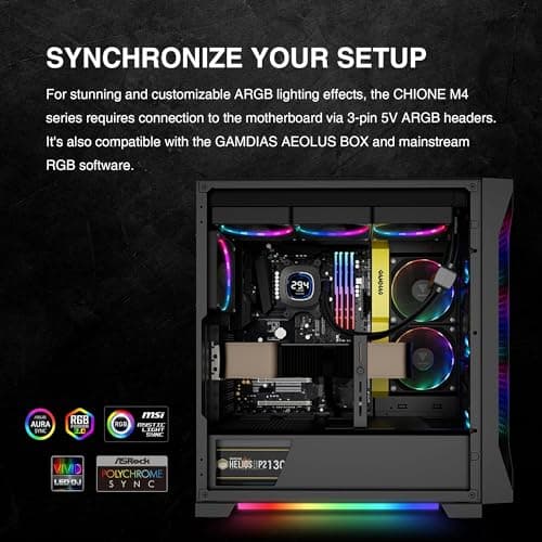 GAMDIAS CHIONE M4-240 Water 240mm Black image