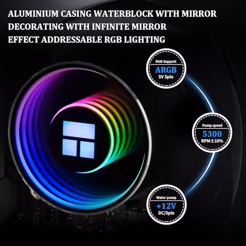 Thermalright Frozen Notte Water 240mm ARGB Black image