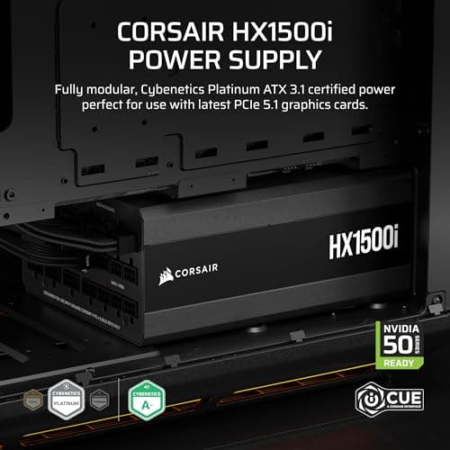 Corsair HX1500i (2025) Black 1500W Fully Modular 80+ Platinum image