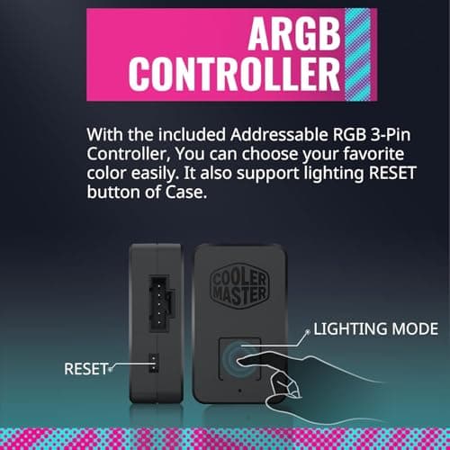 Cooler Master SickleFlow 120mm Black Addressable RGB PWM 62 CFM 3-Pack image