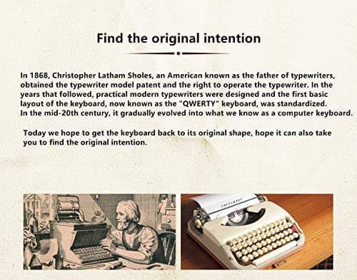 Ajazz AK510 Retro Mechanical Gaming Keyboard - PBT SP Spherical Keycaps - Classic Grey-White Matching - RGB Backlight - Brown Switches image