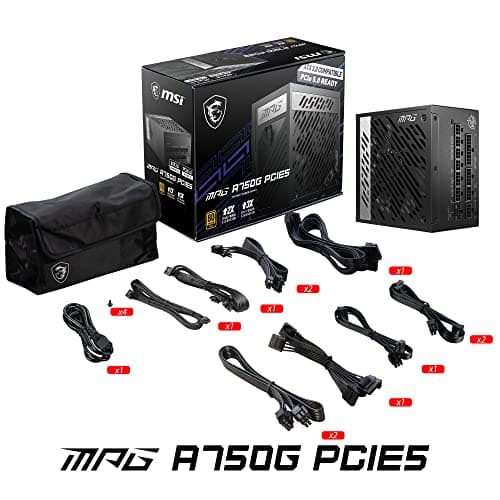 MSI MPG A750G PCIE5 750W Fully Modular 80+ Gold ATX image