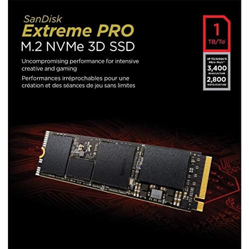 SanDisk EXTREME PRO 1TB M.2-2280 SSD PCIe 3.0 X4 NVMe image