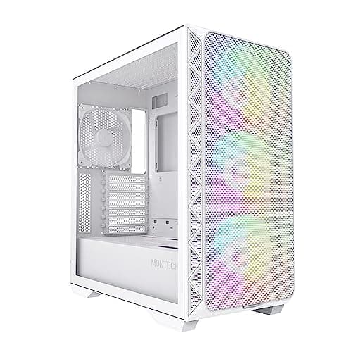 Montech AIR 903 MAX ATX Mid Tower White Tempered Glass Side Panel image