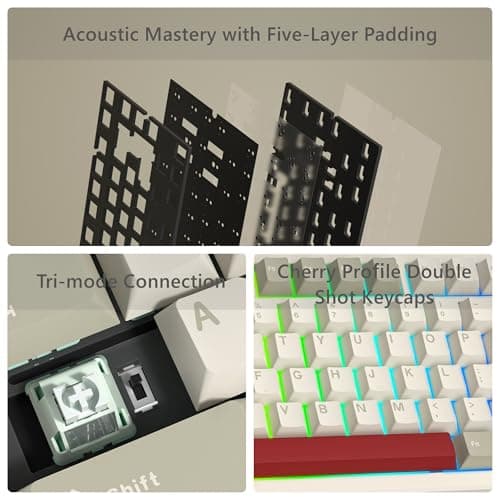 Womier SK75 RGB Wired/Wireless/Bluetooth Mini Linear Mechanical Keyboard image