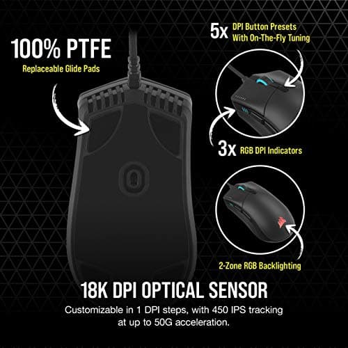 Corsair SABRE RGB PRO CHAMPION SERIES Wired Optical Gaming Mouse image