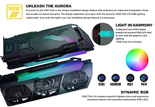 Zotac AMP Extreme Core Holo GeForce RTX 3090 Ti 24GB GDDR6X Black image