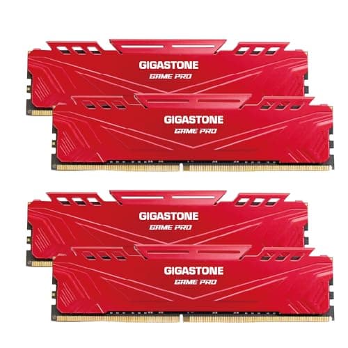 GIGASTONE Game PRO 32GB Kit (4x8GB) DDR4 3200MHz CL16 RED main image