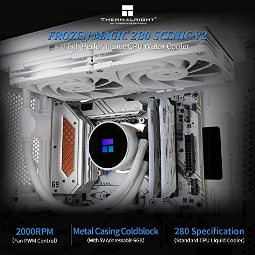 Thermalright Frozen Magic Scenic V2 Water 280mm 110.4 CFM White image