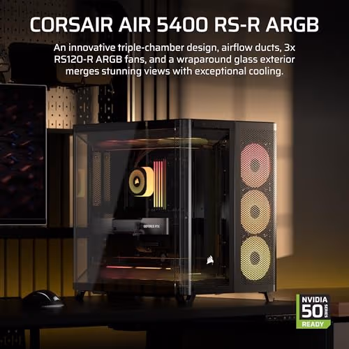 Corsair AIR 5400 RS-R ARGB Black image