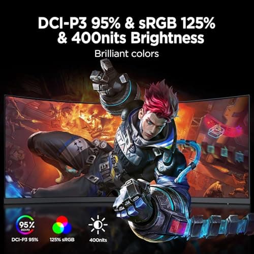 KOORUI 34E6UC 34" 3440x1440 165Hz VA Curved Monitor image