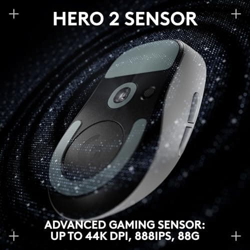 Logitech PRO X SUPERLIGHT 2 DEX Wired/Wireless Optical Gaming Mouse image