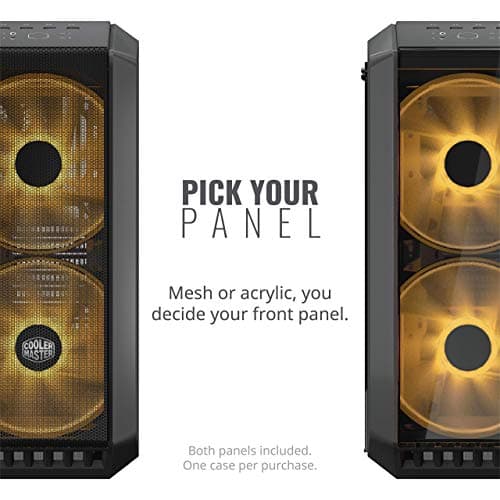 Cooler Master MasterCase H500 ATX Mid Tower Black Tinted Tempered Glass image