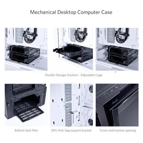 Lian Li LANCOOL 206 ATX Mid Tower Black with Tempered Glass Side Panel and USB 3.2 Gen 1 Type-C / USB 3.2 Gen 1 Type-A image