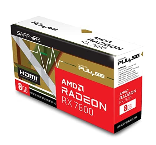 Sapphire Radeon RX 7600 PULSE 8GB GDDR6 Black / Red image