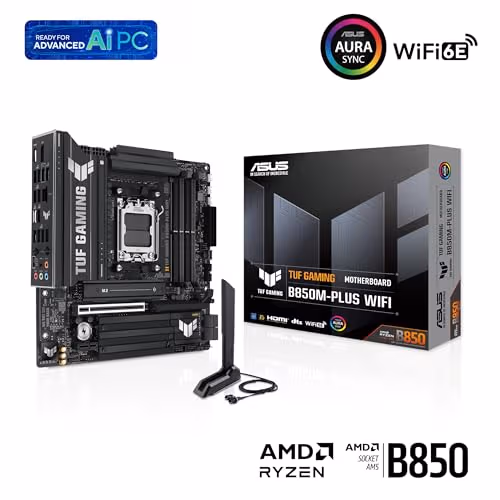 Asus B850 TUF GAMING B850M-PLUS WIFI AM5 DDR5 Micro ATX image