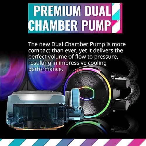 Cooler Master MasterLiquid PL360 FLUX 72.37 CFM Water 360mm Black image