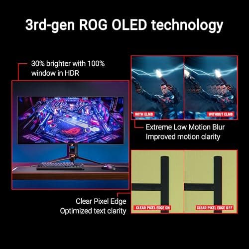 Asus ROG Swift OLED PG39WCDM 39" 3440x1440 240Hz WOLED Curved Monitor image