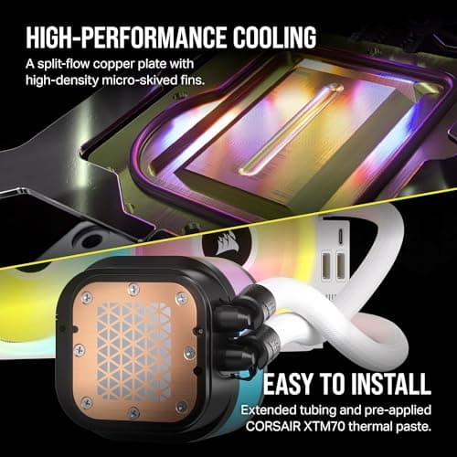 Corsair iCUE LINK H100i Water 240mm RGB White image